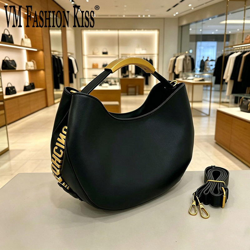Women Bags Golden - Demi-cercle Kadınlar İçin Altın Harfli Çanta,