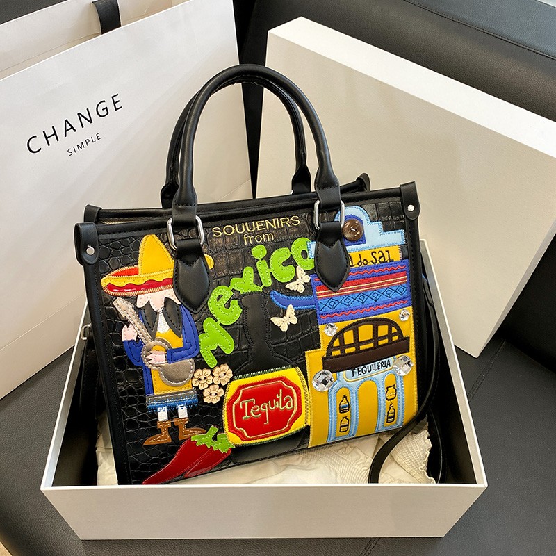 Women Bags Discount - Patchwork Tasarım Fermuarlı 2026 Çok Satan
