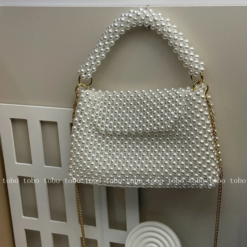 Women Bags Golden - Ins superlapearl kadınlar için inci boncuk