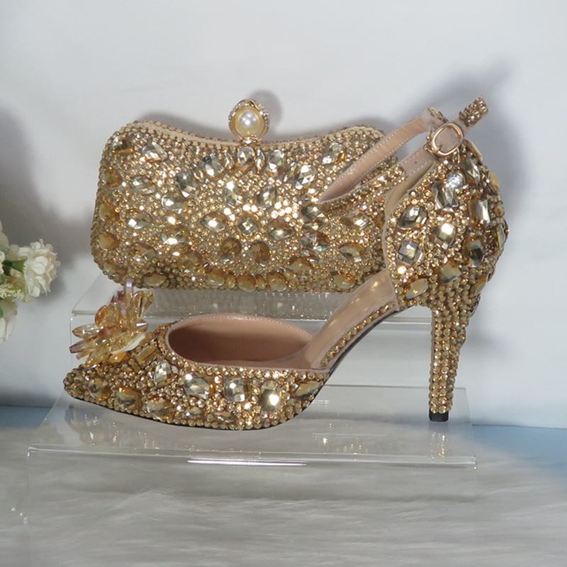 2021 yeni altın kristal gelin  - Women Bags Golden incelemesi ve fiyatı