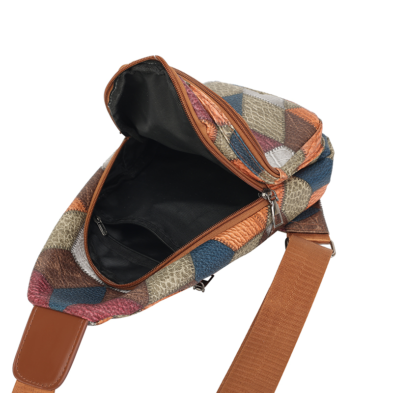 Patchwork Desenli Göğüs Çantas - Women Bags Pack incelemesi ve fiyatı