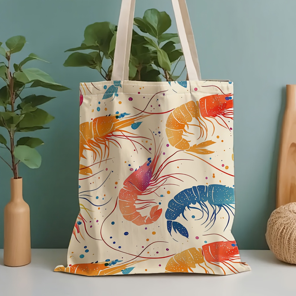 Renkli Karides Desenli Tote Ça - Women'S Bags Very incelemesi ve fiyatı