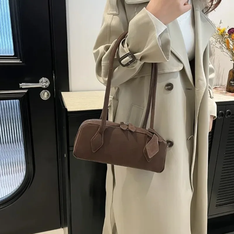 Sahte Süet Fermuarlı Düz Renk  - Women Bags Discount incelemesi ve fiyatı