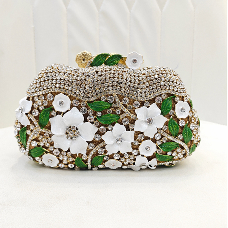 Altın Metal Çiçek Desenli Elma - Women Bags Golden incelemesi ve fiyatı