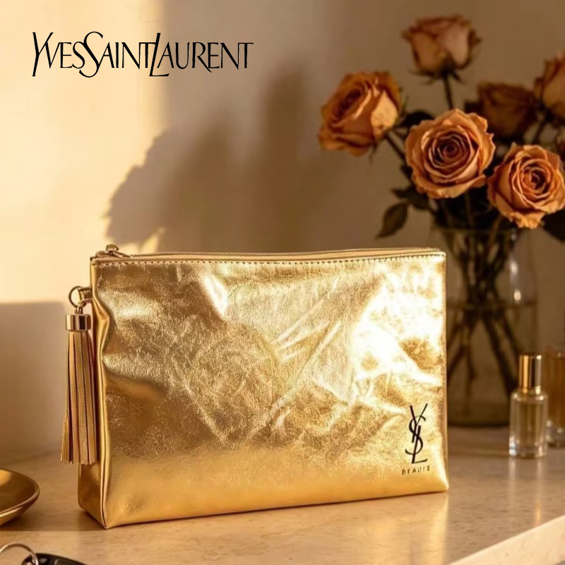 YSL Altın Kozmetik Çantası, Ta - Women Bags Golden incelemesi ve fiyatı